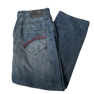 Vintage Rocawear Embroidered Jeans Mens Size‎ 40 Distressed Faded Baggy Y2K